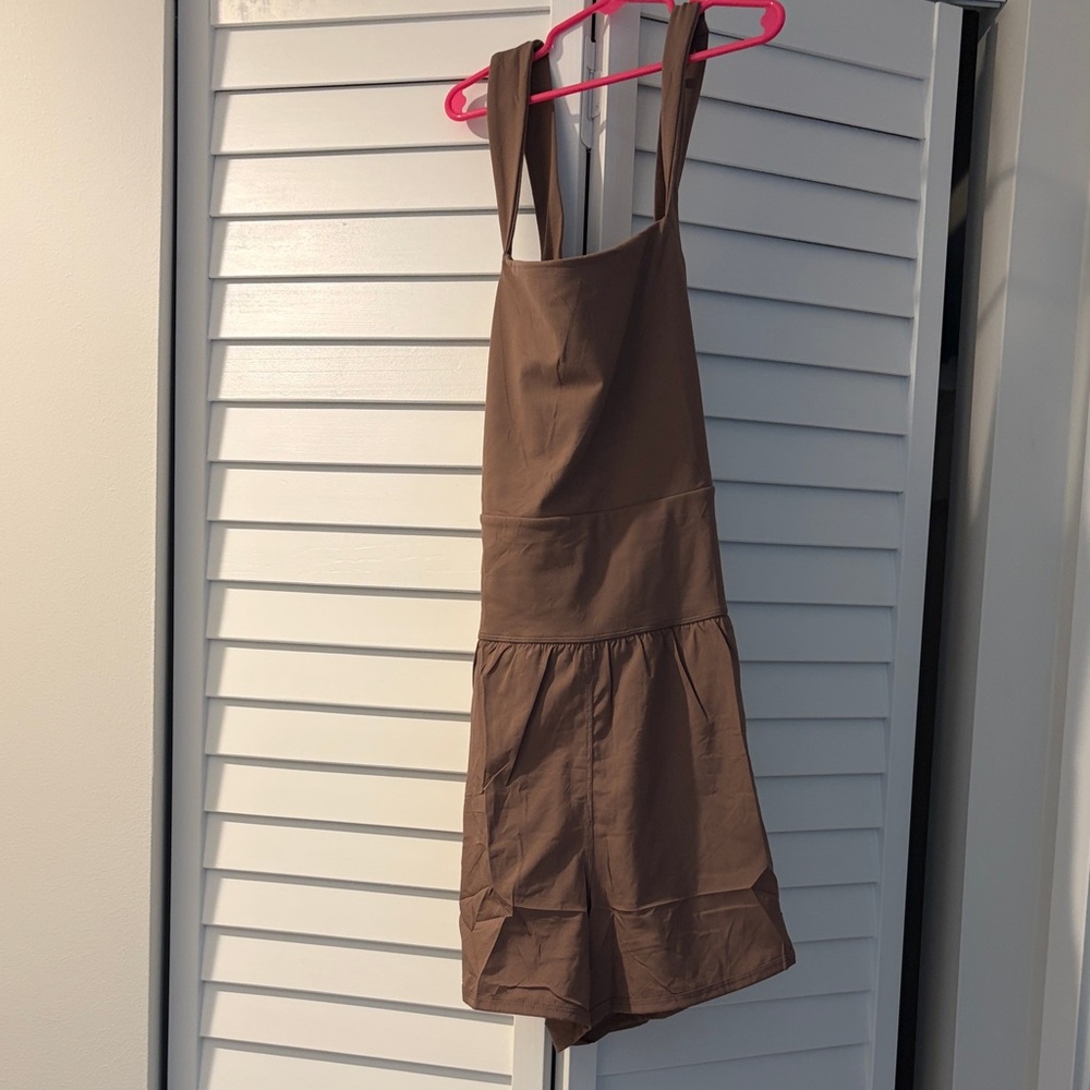 Brown athletic romper NWT